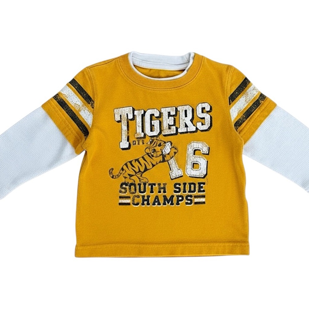 Y2K LSU Tigers Baby Boy Long Sleeve Graphic Shirt Size 12 Months by Circo